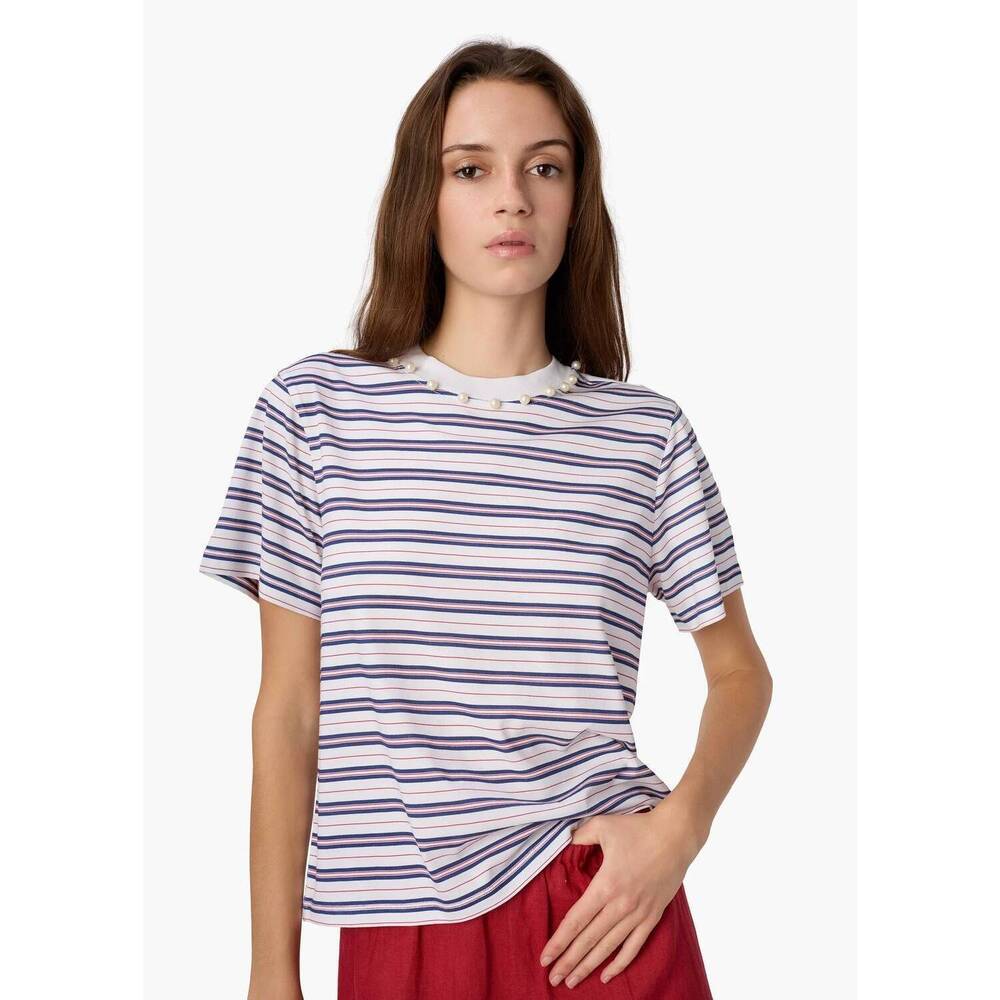 NEW CAMI NYC mattea cotton tee in sailor stripe